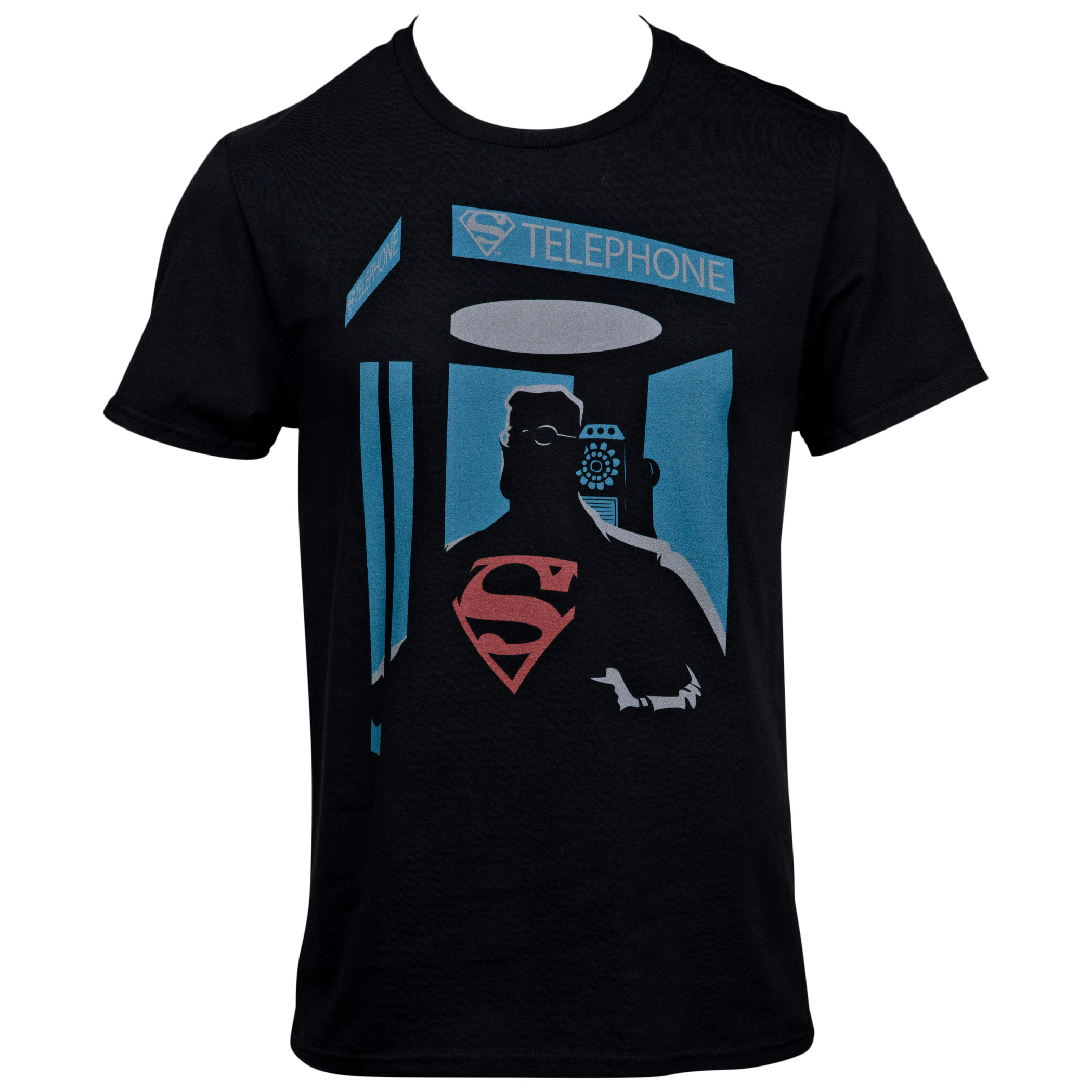 DC Comics Superman Telephone Booth Silhouette Classic T-Shirt